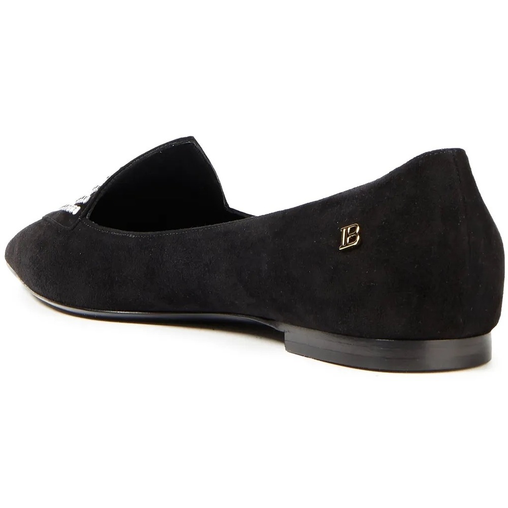 BALMAIN Crystal-embellished suede point-toe flats - Picture 3 of 8